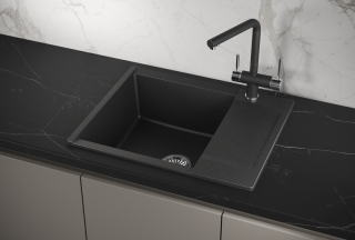 Мойка кухонная Granula 6202, ЧЁРНЫЙ